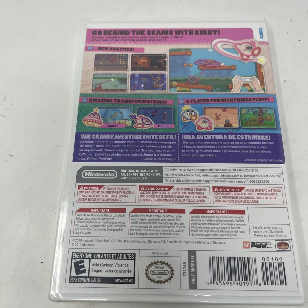 Kirby's Epic Yarn (Nintendo Wii, 2010) Still Sealed Brand New! - Picture 2 of 4